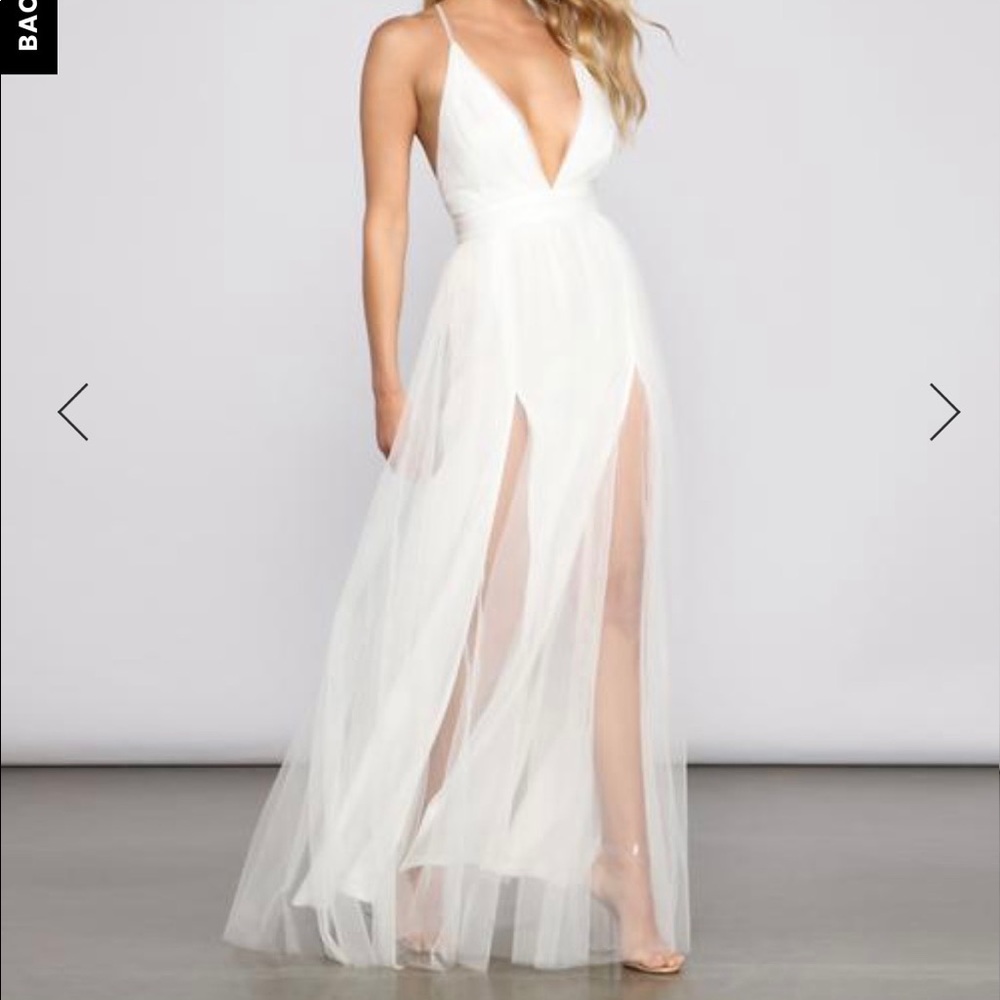 White gown, worn once
